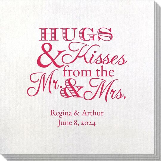 Hugs and Kisses Bamboo Luxe Napkins